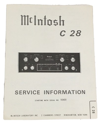 Mcintosh c28 preamplificatore - mcintosh,
