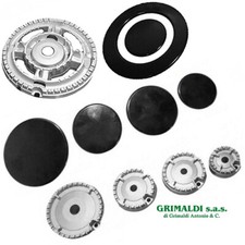 PIATTELLI E BRUCIATORI TRIPLA CORONA PIANO COTTURA 5 FUOCHI DE LONGHI TECNOGAS 