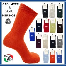 1 Paio di Calze Corte Uomo in CASHMERE Lana Termiche Calzini Invernali Cachemire