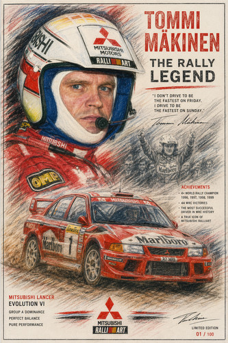 Tommi mäkinen mitsubishi - mäkinen,