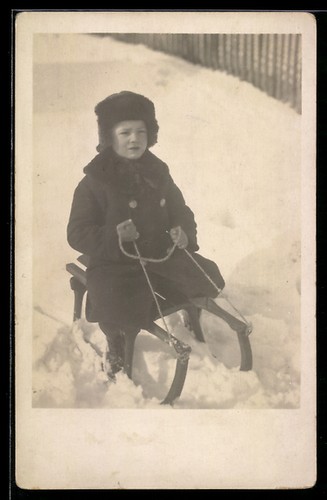 Cartolina fotografica bambino