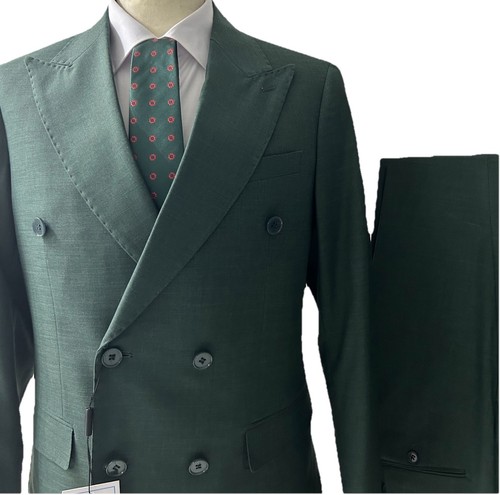 Abito uomo doppiopetto verde - doppiopetto,