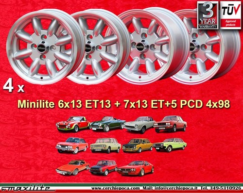 Cerchi fiat minilite 2pc - cerchi,