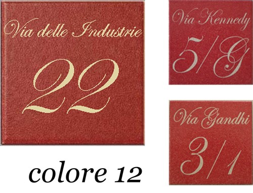Numero civico via - civico, incisi