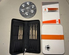 Red Grass Lotto Palette Pittura Vernici Acriliche + set pennelli Reubloff guarda