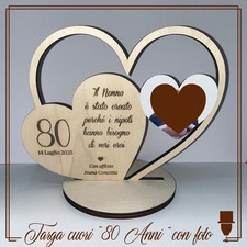 Targa cuori intrecciati - targa, "cuori