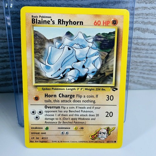 Carta pokemon blaine - carta, blaine's