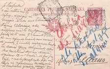 C16268-REGNO, UMBRIA, DA PIERANTONIO A CECCANO (CON ANNULLI), 10 c. LEONI, 1911