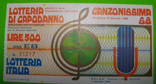 BIGLIETTO LOTTERIA ITALIA 6