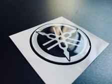 ADESIVO STICKER RESINATO EFFETTO 3D YAMAHA SILVER/ORO/CROMO