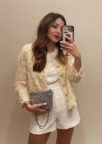 Giacca paillettes zara - giacca, di
