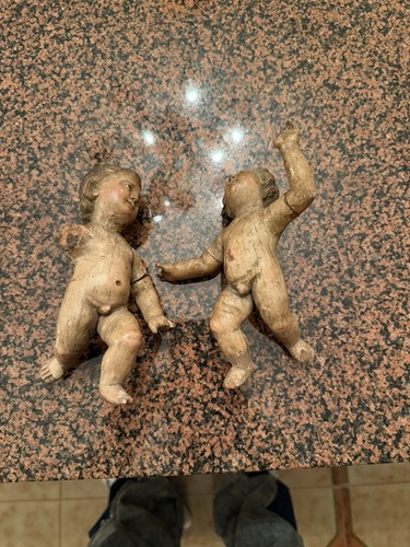 Putto antico legno - legno,, angeli