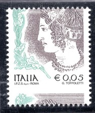 Donna in Arte Euro 0,05 Spostata Tacca