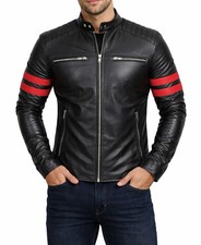 Giacca uomo vera pelle nera