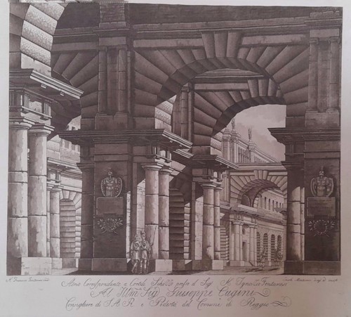 Stampa antica fontanesi - f, e