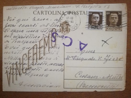 Storia postale cartolina - postale,