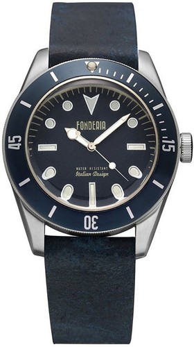 Herrenuhr fonderia blau - herrenuhr,