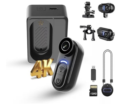 Mini fotocamera corpo 128gb - fotocamera,