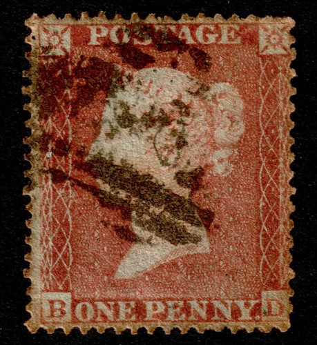 1854 1d one penny - gb,