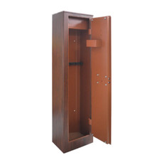 Armadio Portafucili Uniko 5 Posti Finitura Legno Con Tesoretto cm 35x25x145H