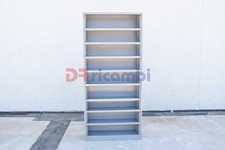 SCAFFALE CON RIPIANI SCAFFALATURA METALLICA CON 8 RIPIANI AD ALTEZZE REGOLABILI