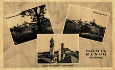 RINCO di MONTIGLIO MONFERRATO, Asti - Saluti, Vedutine - VG - #002