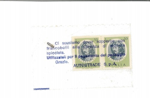 Francobolli moneta utilizzati