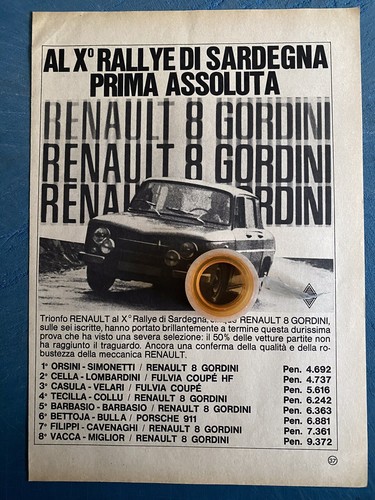 Rara pubblicita renault 8 - pubblicita’,