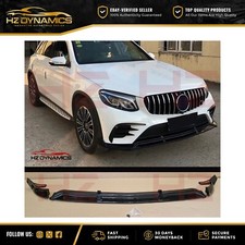 PER MERCEDES CLASSE GLC X253 C253 spoiler labbro splitter anteriore nero lucido 3 pezzi