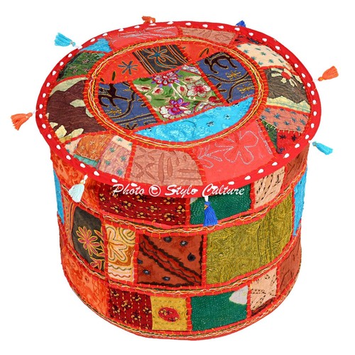 Pouf patchwork pouf ottomano