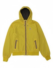 K-WAY Giacca Uomo Reversibile con Cappuccio UK 38 Medium Giallo Cotone DN15