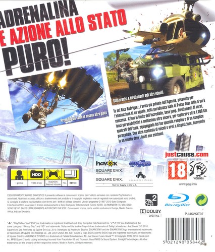 Ps3 just cause ufficiale - ps3, 2