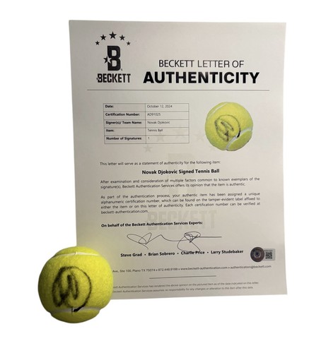 Novak djokovic autografo - djokovic,