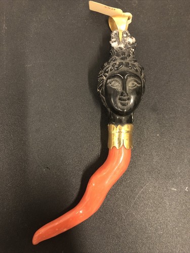 Corno corallo extra - corno, 18kt