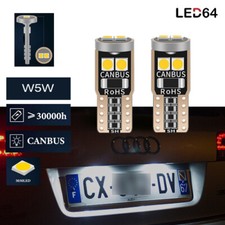2 white LED license plate