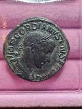 MONETA ROMANA IMPERIALE ANTICA RARA - ASSE DI  GORDIANO III°