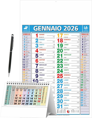 Calendario 2026 parete - calendario, da