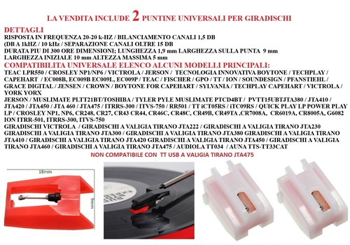 Puntina giradischi 2puntine - puntina,