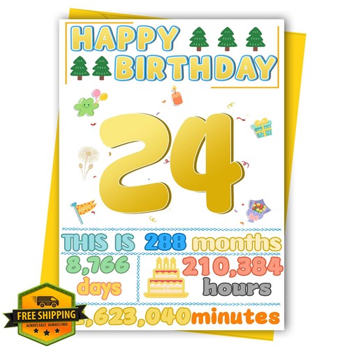 Biglietto compleanno - 24°,
