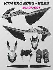 KTM ENDURO EXC GRAFICA NERA o