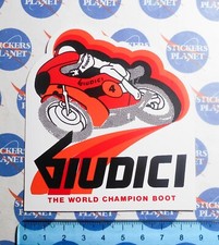 ADESIVO STICKER AUTOCOLLANT AUFKLEBER MOTO TUNING GIUDICI WORLD CHAMPION BOOT