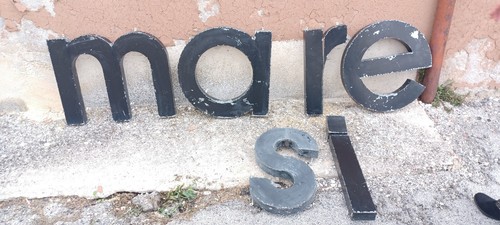 Lettere pubblicitarie vintage - pubblicitarie,