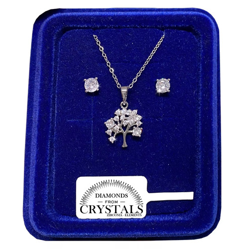 Collana albero orecchini - albero, +