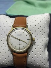 Orologio da polso vintage Roamer Brevete Swiss Made elegante slim anni 70 placcato oro
