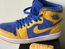 Nike Air Jordan giallo blu - sneakers basket - tg. 41
