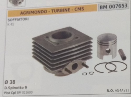 Cilindro pistone completo - e,