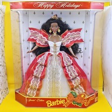 Happy holidays black barbie - happy,