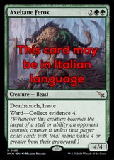 MTG AXEBANE FEROX FOIL EXC - FEROX DI ROVINA-ASCE 153 - MKM - MAGIC