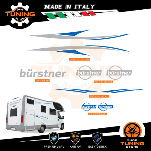 Kit adesivi camper burstner - camper,