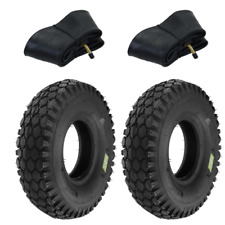 2 PNEUMATICI 4.10/3.50 - 4 + CAMERE COPERTONI 4 PR TOSAERBA CARRELLO CARRIOLA